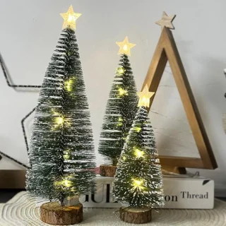 Kunstkerstboom set van 3 stuks 18, 22 en 28 cm
