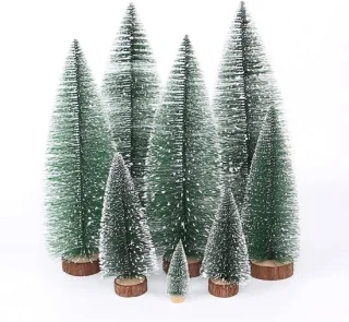 Kunstkerstboom set van 5 stuks, 15 cm