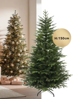 Kunstkerstboom slank model - 150 cm x Ø 90 cm
