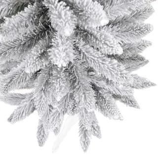 Kunstkerstboom Slanke Besneeuwde Spar PVC 150 cm