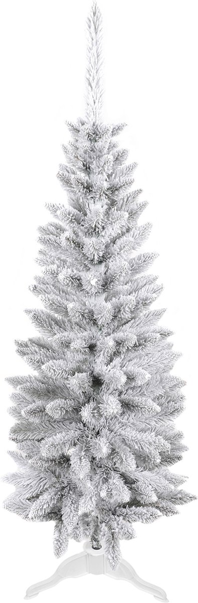Kunstkerstboom Slanke Besneeuwde Spar PVC 150 cm