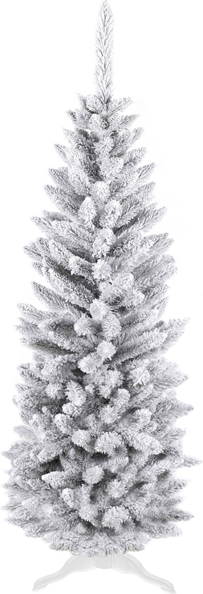 Kunstkerstboom Slanke Spar PVC 180 cm Besneeuwd