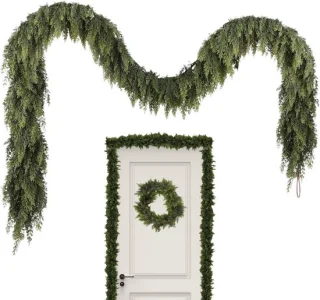 Kunstkerstboom slinger ceder groen 150 cm