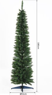 Wat vinden we goed aan de Kunstkerstboom Smal 180 cm