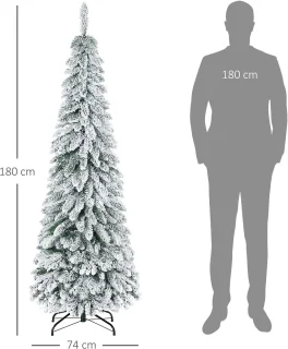 Kunstkerstboom Smal 180 cm