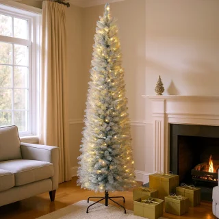Kunstkerstboom Smal 210 cm Groen