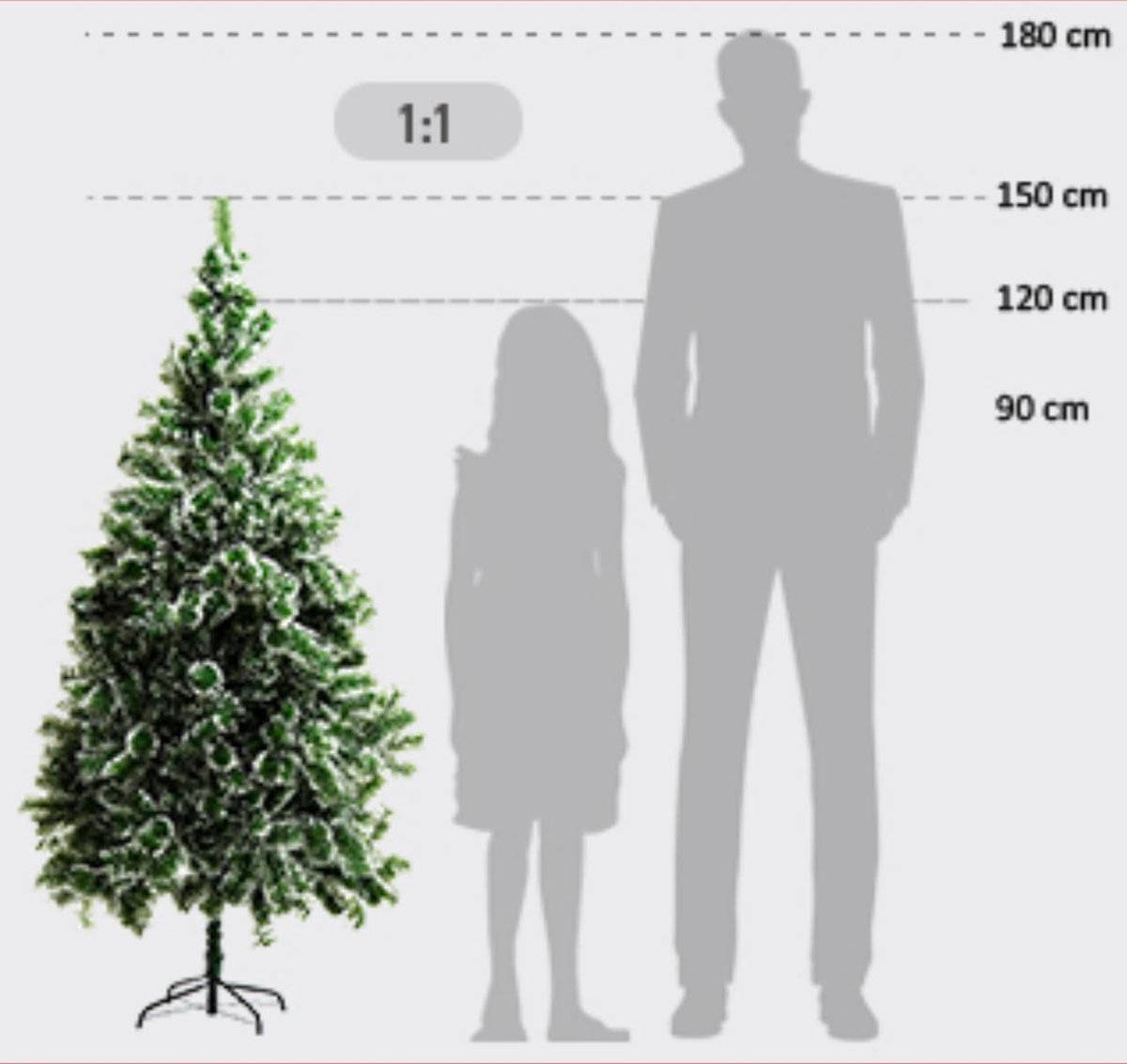 Kunstkerstboom Sneeuw 150 cm
