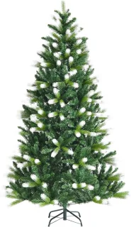 Kunstkerstboom sneeuw 180 cm met metalen standaard