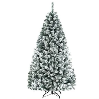 Kunstkerstboom sneeuw 230 cm met metalen standaard