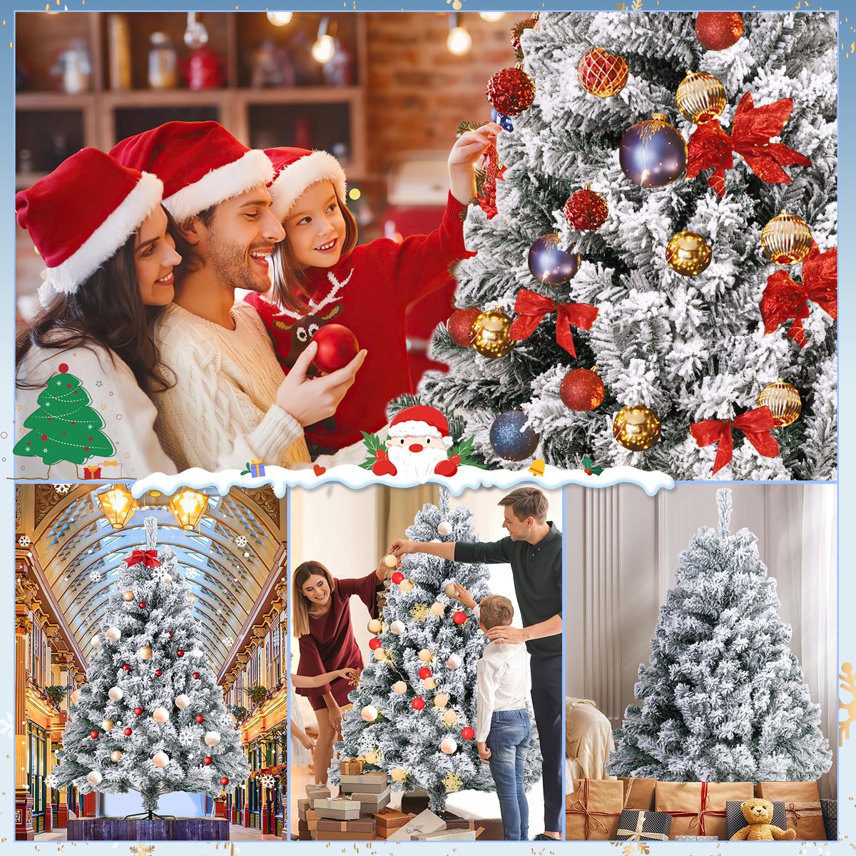 Kunstkerstboom Sneeuwden PVC 180 cm met metalen standaard