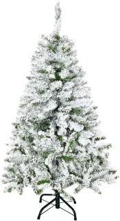 Kunstkerstboom sneeuweffect groen/wit
