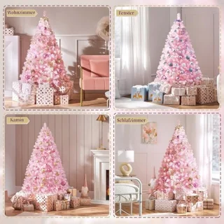 Kunstkerstboom Spar 154 cm Roze