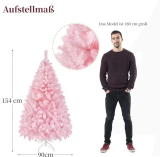Kunstkerstboom Spar 154 cm Roze