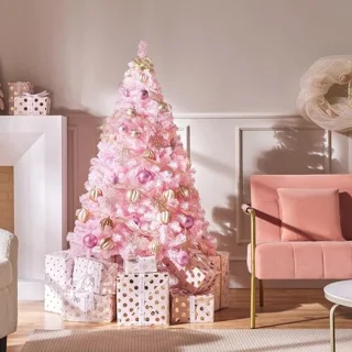 Kunstkerstboom Spar 154 cm Roze