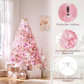 Kunstkerstboom Spar 154 cm Roze