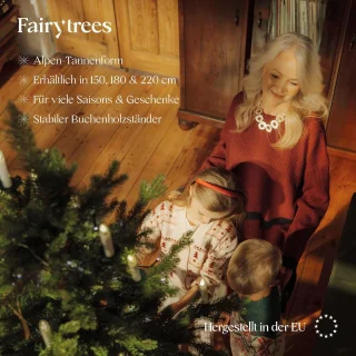 Kunstkerstboom Spar 180 cm met houten standaard