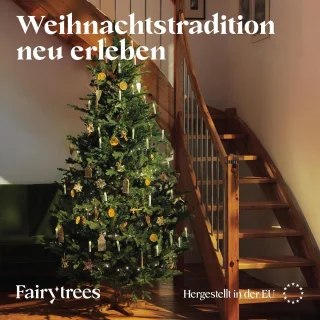 Kunstkerstboom Spar 180 cm met houten standaard