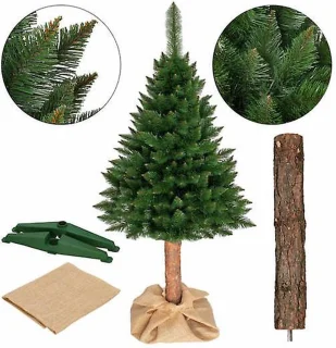 Kunstkerstboom Spar 190 cm Houten Stam