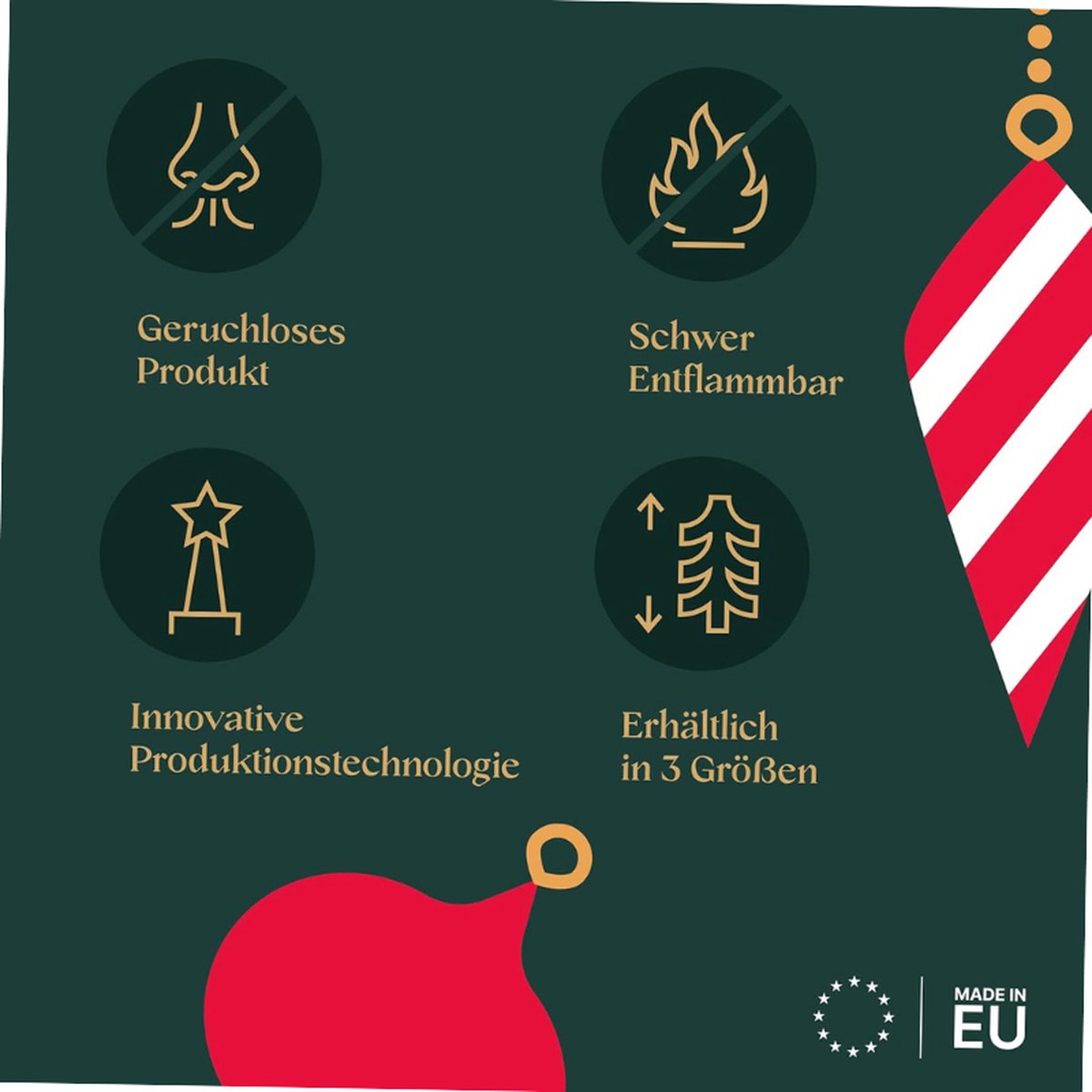 Kunstkerstboom Spar 220 cm Met Houten Stand Made in EU