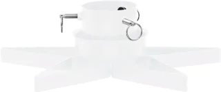 Kunstkerstboom standaard 47x47x13,5 cm wit