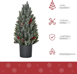 Kunstkerstboom Tafelboom 47 cm, 170 takken, groen
