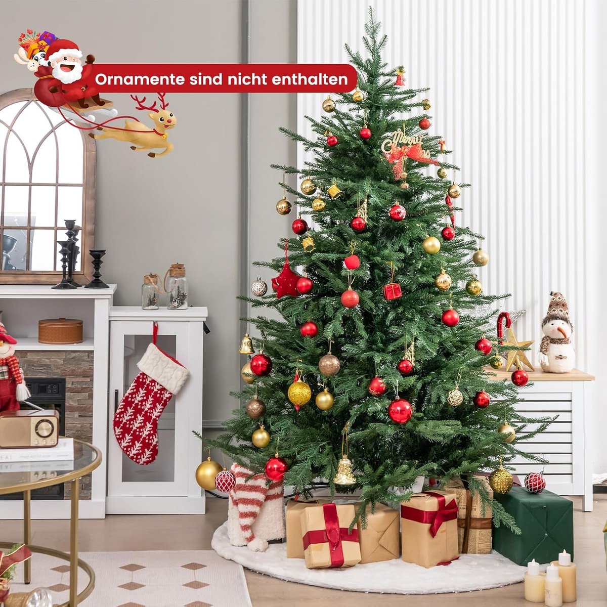 Kunstkerstboom Takuit 180 cm met LED verlichting