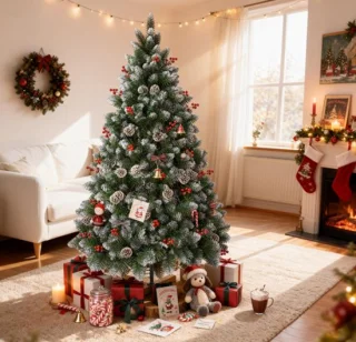 Kunstkerstboom van pvc, 210 cm