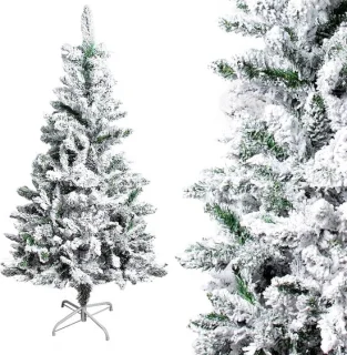 Kunstkerstboom wit 120 cm PVC metaal