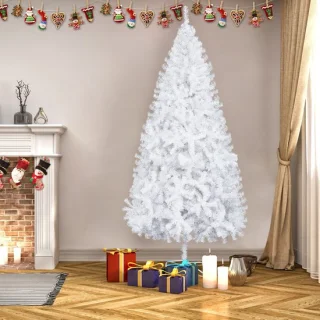 Kunstkerstboom wit 180 cm