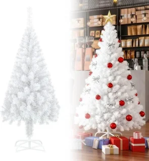 Kunstkerstboom wit 240 cm