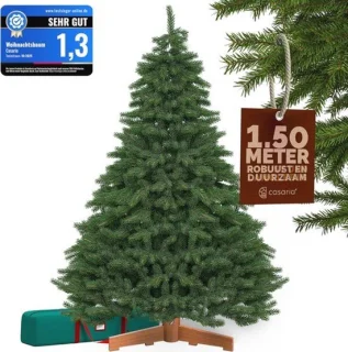 Kunstkerstboom XL 180x110cm met houten stand