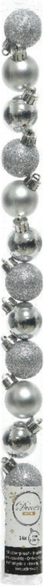 Kunstkerstboom zilver 60 cm 31-delig
