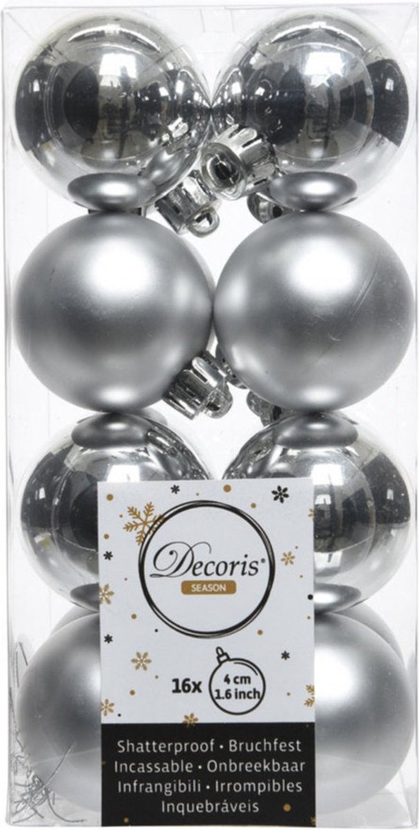 Kunstkerstboom zilver 60 cm 31-delig