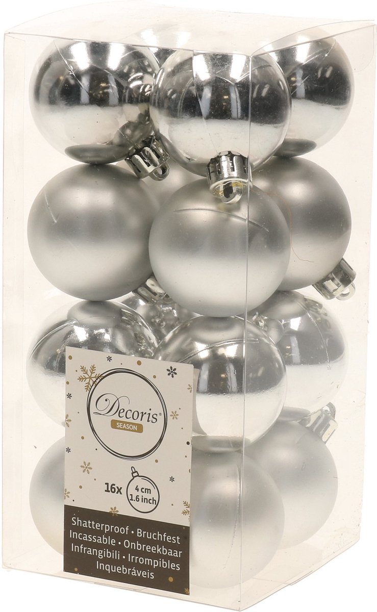 Kunstkerstboom zilver 60 cm 31-delig
