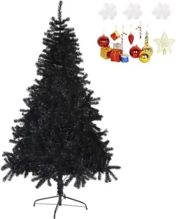 Kunstkerstboom zwart 210 cm
