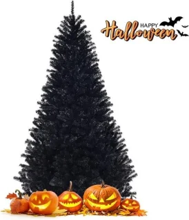 Kunstkerstboom zwart 230 cm pvc