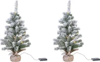 Kunstkerstboompjes 75 cm - set van 2