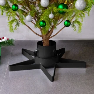 Kunstkerstboomstandaard 47x47x13,5 cm zwart