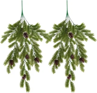 Kunstkersttakken 74 cm 2 stuks