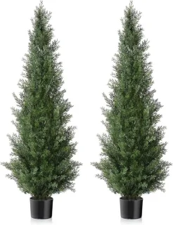 Kunstmatige ceder bomen - vormsnoei potplanten