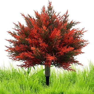 Kunstmatige cederboom 60 cm rood
