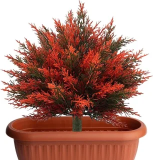 Kunstmatige cederboom 60 cm rood