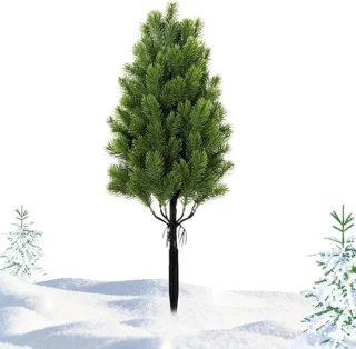 Kunstmatige cederboom dennenstruik 55 cm groen