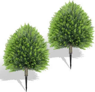 Kunstmatige cederboom (vormsnoei) 65 cm met spike