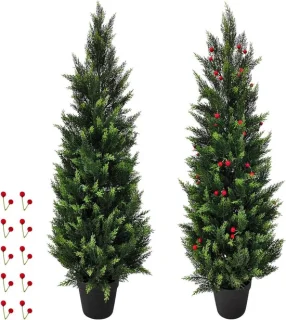 Kunstmatige Cipresboom 120 cm - Groen