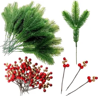 Kunstmatige decoratietakken - 36 stuks - groen