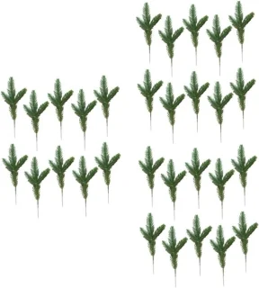 Kunstmatige dennen – feestdagen decoratie – 30 stuks – groen
