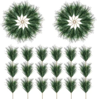 Kunstmatige dennen takken - 60 stuks - groen