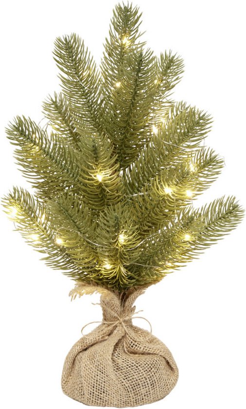 Kunstmatige dennenboom Groen 35 cm MicroLED