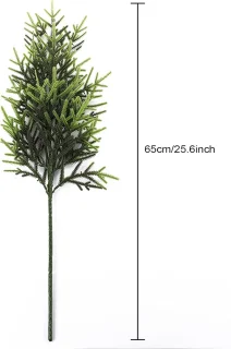 Kunstmatige Dennennaalden Takken - Nep Kerst Takken - Kerst Decoratie - Realistisch Uiterlijk - 65 cm - Groen